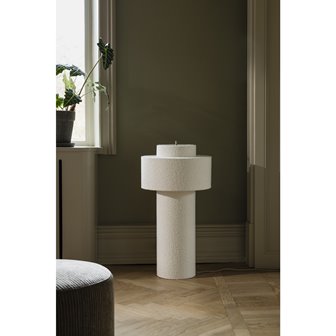 Lampa stojąca boucle japandi kremowa Noah 88cm modern classic 02